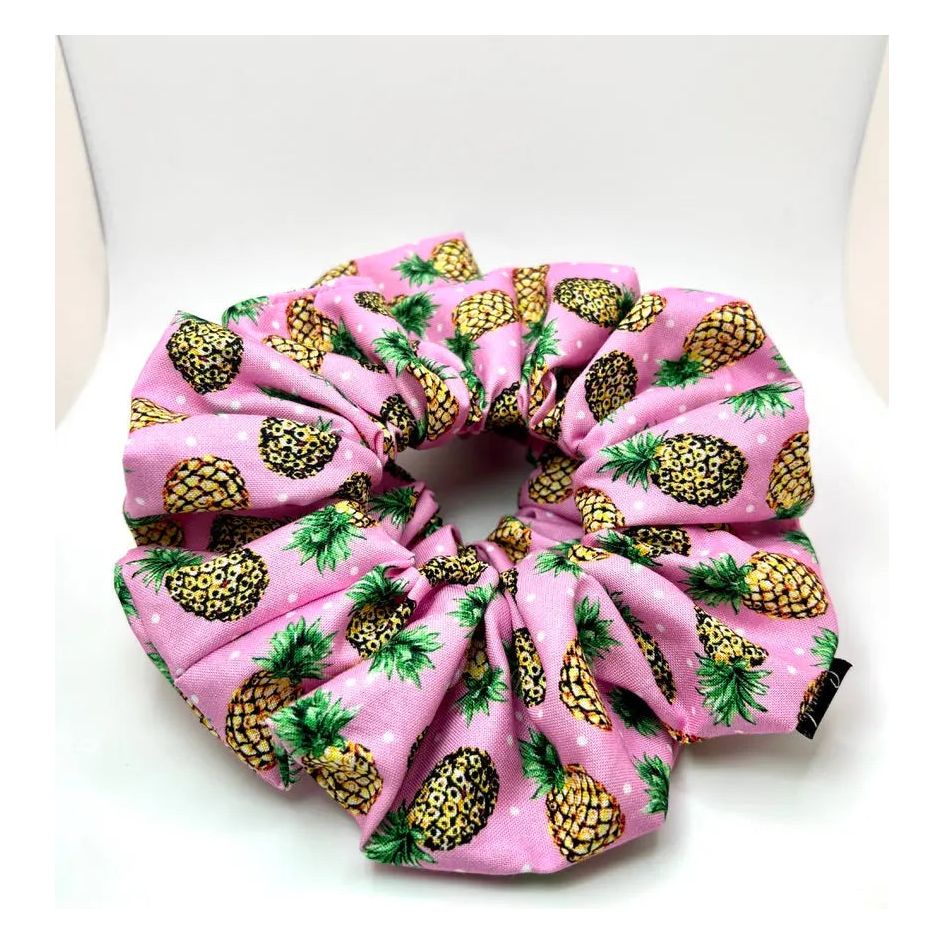 Pink Pineapple Scrunchie