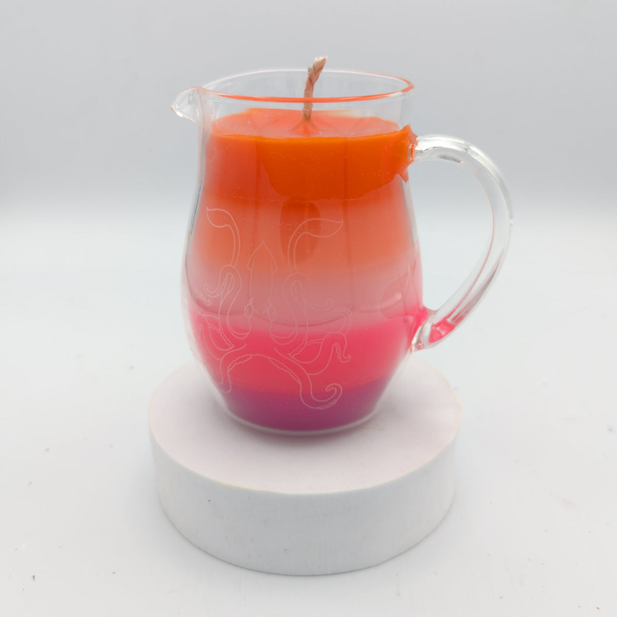 Pride flag in a Jar Wax Play Candle - Low Temp - Unscented - Pitcher Candle