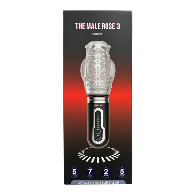 The Male Rose 3 Oral Sex Masturbator - Black