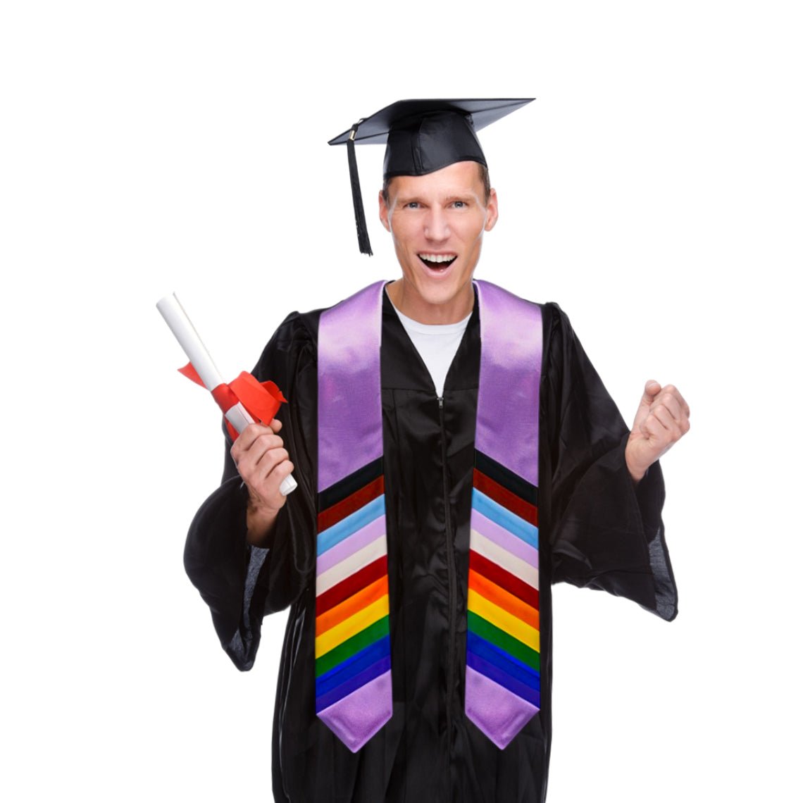 Gay Pride Lavender Graduation Stoles