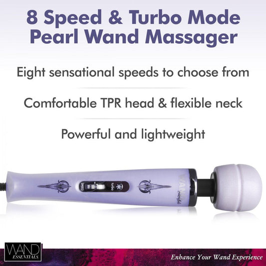 Wand Essentials 8-Speed Turbo Pearl Wand Massager