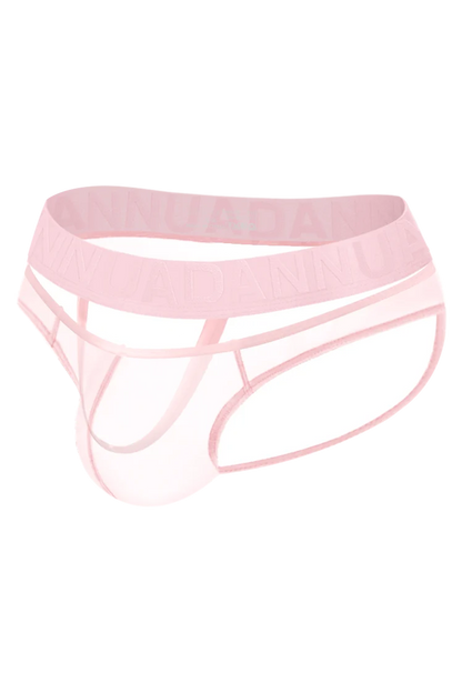 Men’s Sexy Sheer Thong with Ring & Strap Design