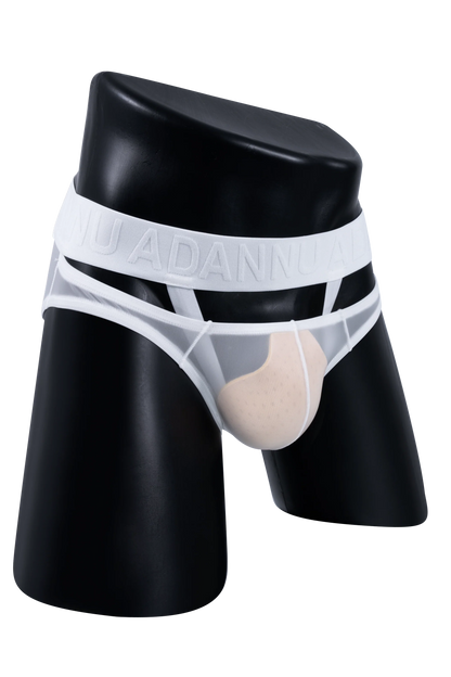 Men’s Sexy Sheer Thong with Ring & Strap Design
