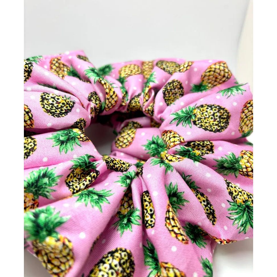Pink Pineapple Scrunchie