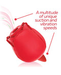 Wild Rose Suction & Tongue Vibrator - Red