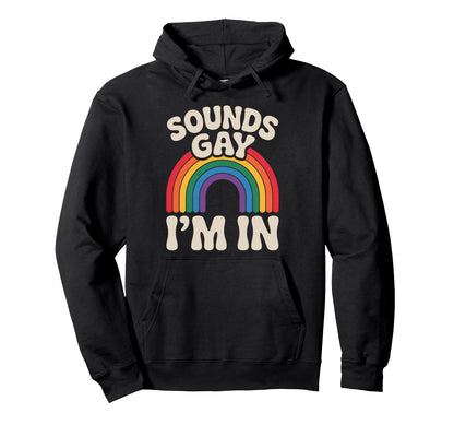 Lgbtq Pride Month Gay Rainbow Flag Sounds Hoodie - Graphic Print Unisex