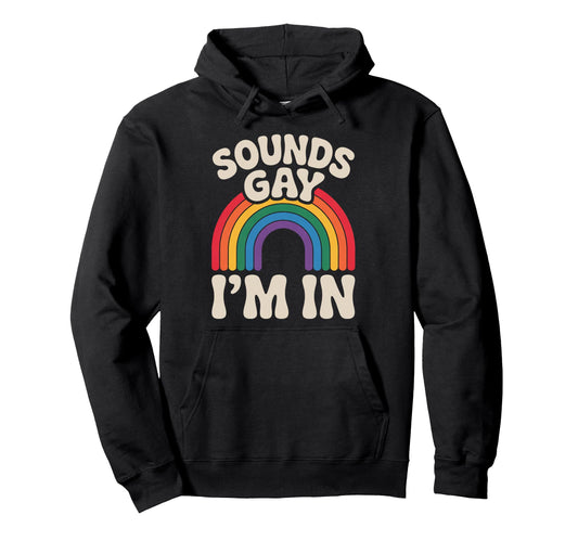 Lgbtq Pride Month Gay Rainbow Flag Sounds Hoodie - Graphic Print Unisex