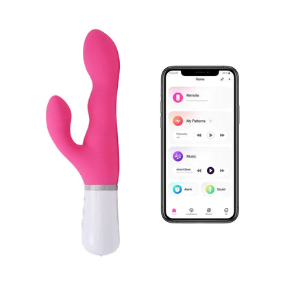 Lovense Nora Rotating Head Rabbit Vibrator - Pink