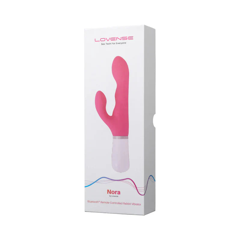 Lovense Nora Rotating Head Rabbit Vibrator - Pink