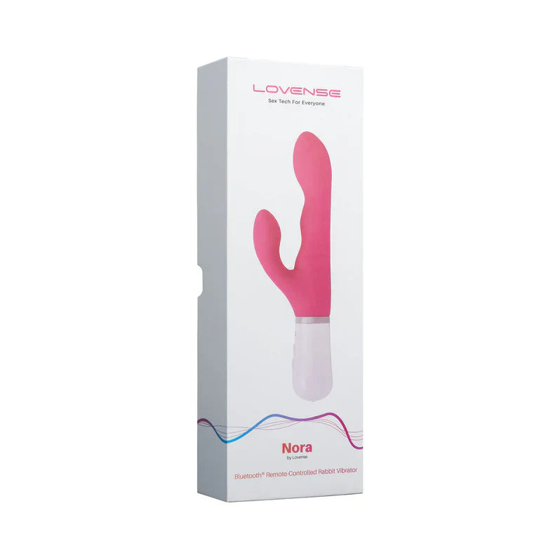 Lovense Nora Rotating Head Rabbit Vibrator - Pink