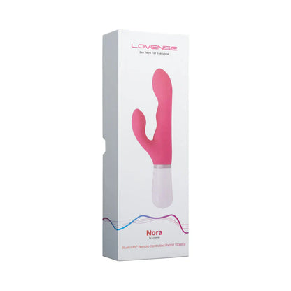 Lovense Nora Rotating Head Rabbit Vibrator - Pink