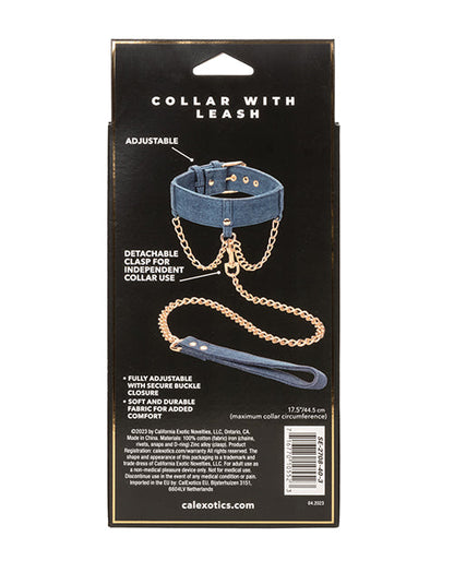 Ride 'em Premium Denim Collection Collar & Leash