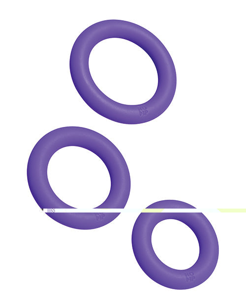 ROMP Remix Trio Penis Ring Set of 3 - Purple