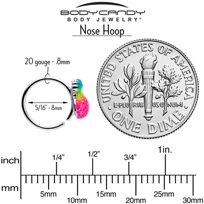 20G 5/16 Hot Tropical Pineapple Nose Hoop