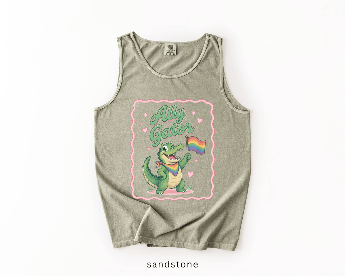 Ally Gator LGBTQ Tank Top | Pride Ally Graphic Tank