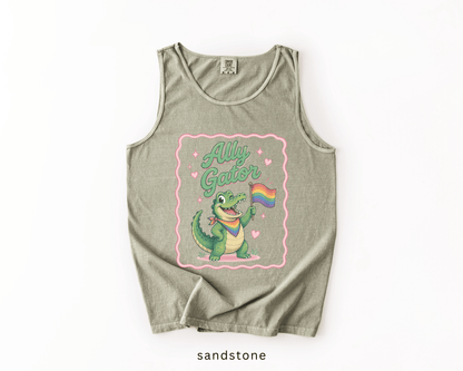 Ally Gator LGBTQ Tank Top | Pride Ally Graphic Tank