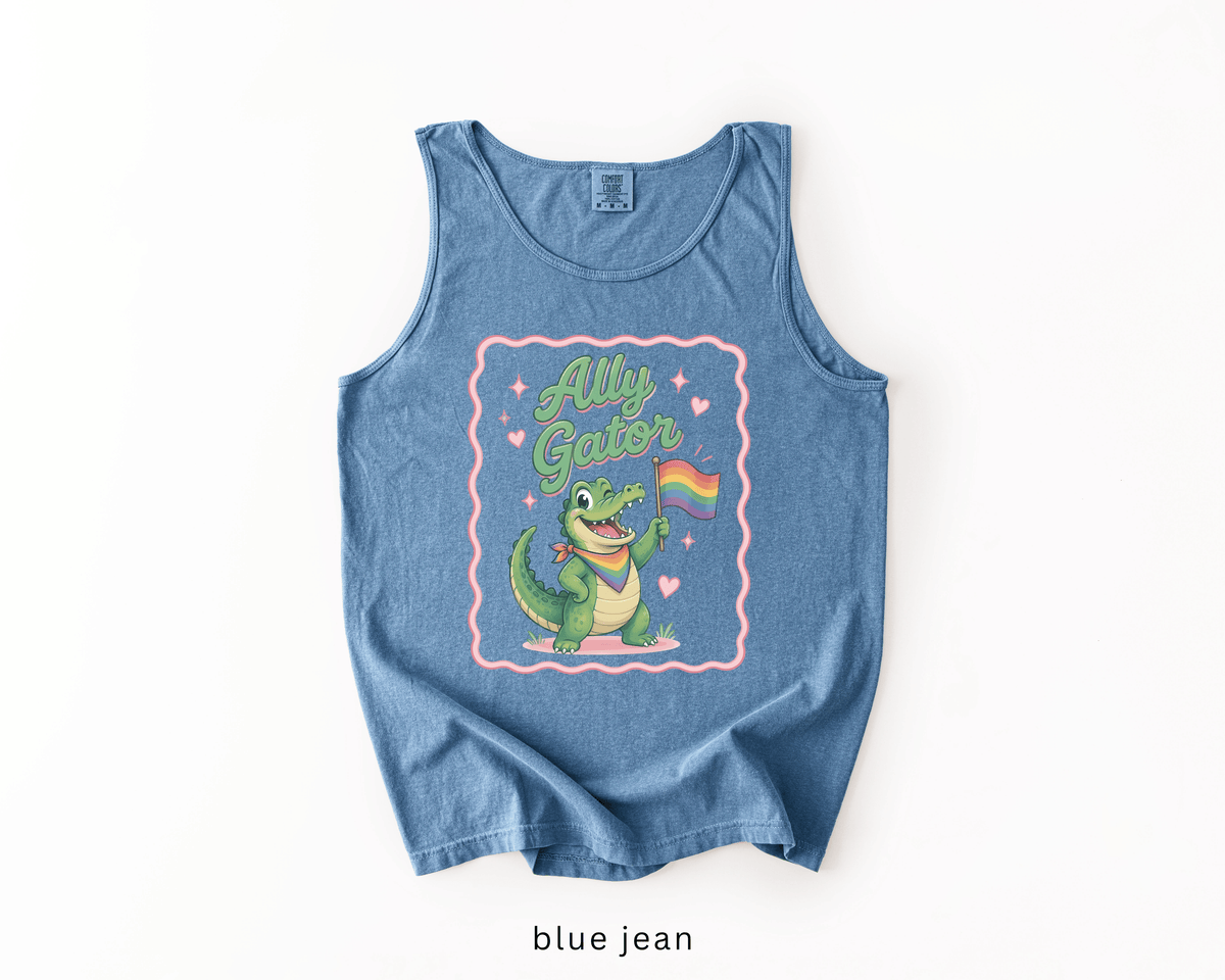 Ally Gator LGBTQ Tank Top | Pride Ally Graphic Tank