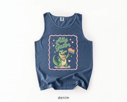 Ally Gator LGBTQ Tank Top | Pride Ally Graphic Tank