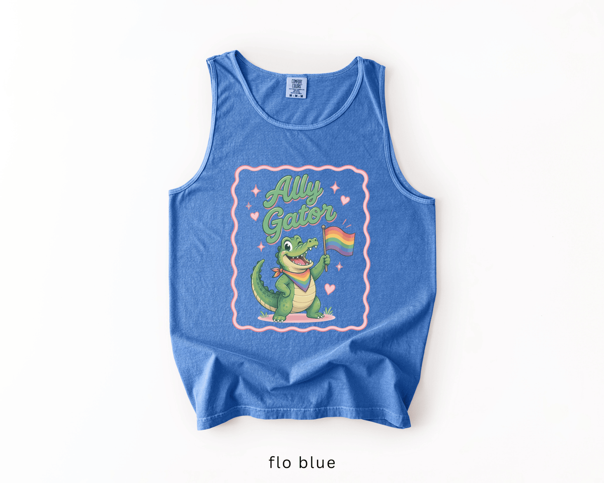 Ally Gator LGBTQ Tank Top | Pride Ally Graphic Tank