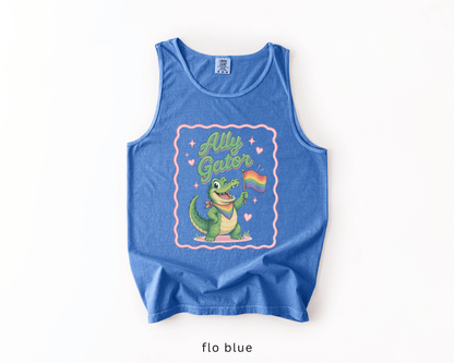 Ally Gator LGBTQ Tank Top | Pride Ally Graphic Tank