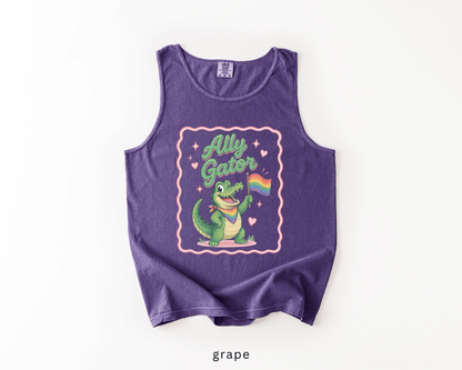 Ally Gator LGBTQ Tank Top | Pride Ally Graphic Tank