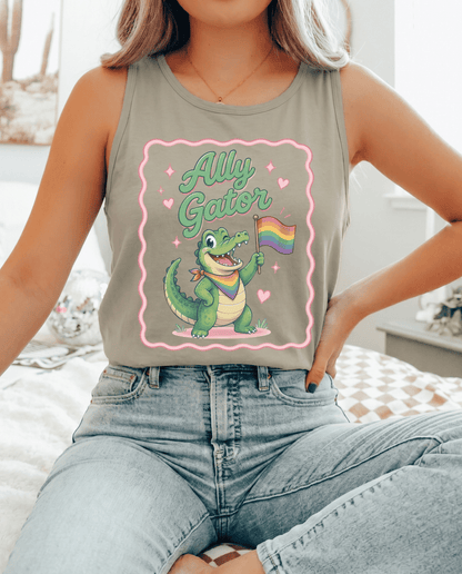 Ally Gator LGBTQ Tank Top | Pride Ally Graphic Tank