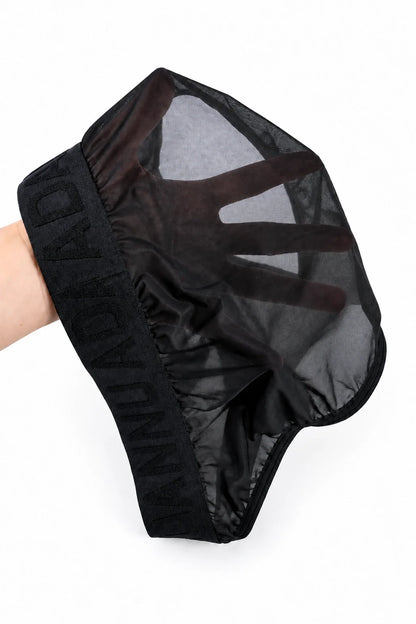 Men’s Sexy Sheer Thong with Ring & Strap Design