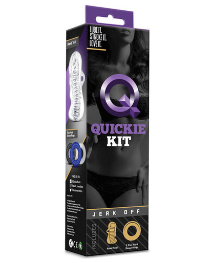 Blush Quickie Kit Jerk Off Stroker & Cockring Set