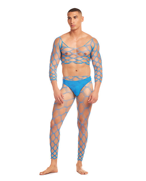 Rainbow Party Future Mode Men's Lingerie Set Blue S/M