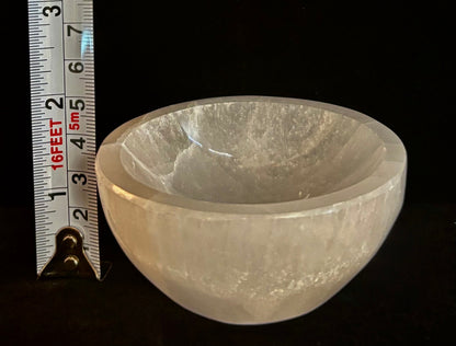 The Sacred Nightstand Selenite Cleansing Bowl | 3" Moroccan Crystal Charging & Ring Dish