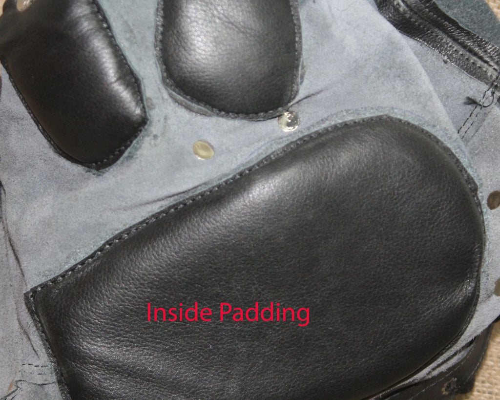 Cowhide Leather Sensory Deprivation Hood Padded & Lockable BDSM Mask | Costume Reenactment Gear