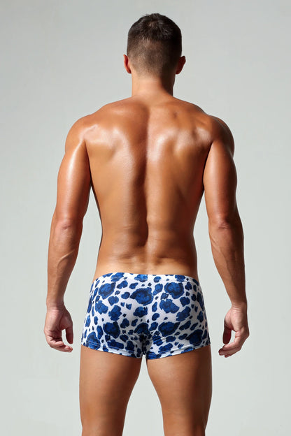 Men’s Sexy Animal Print Boxer Shorts – Low Waist