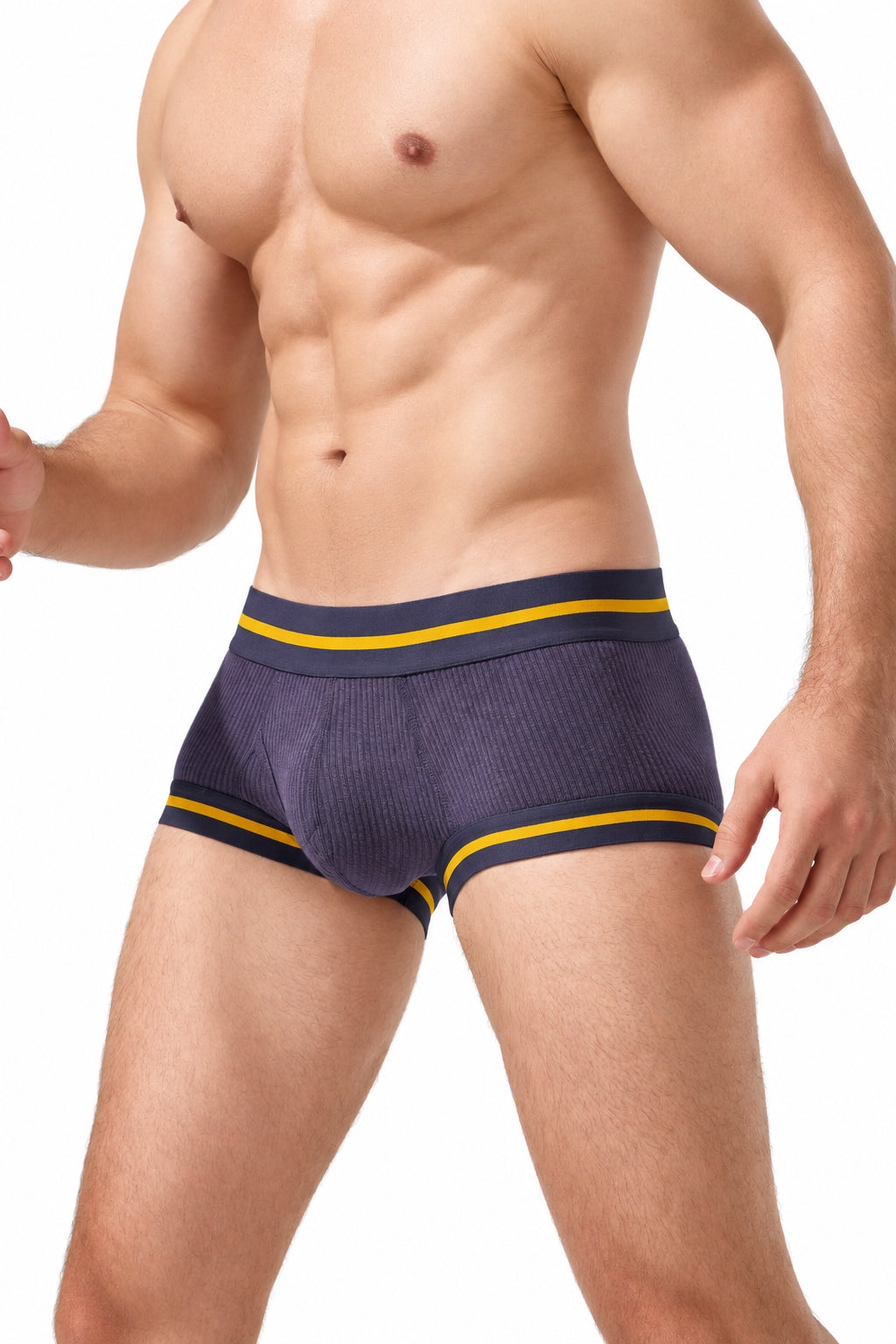 Men's Boxer Briefs , Breathable & Solid Colors