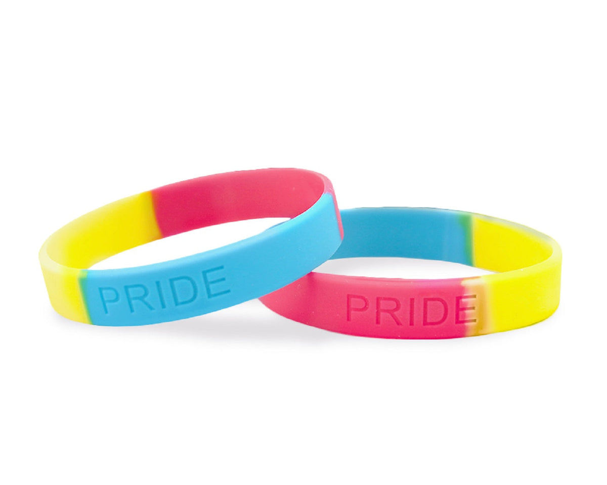 Pansexual Flag PRIDE Silicone Bracelet Wristbands