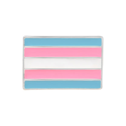 Transgender Pride Flag Pins | Rectangle LGBTQ Lapel Pins