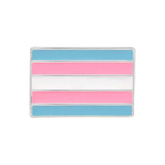 Transgender Pride Flag Pins | Rectangle LGBTQ Lapel Pins
