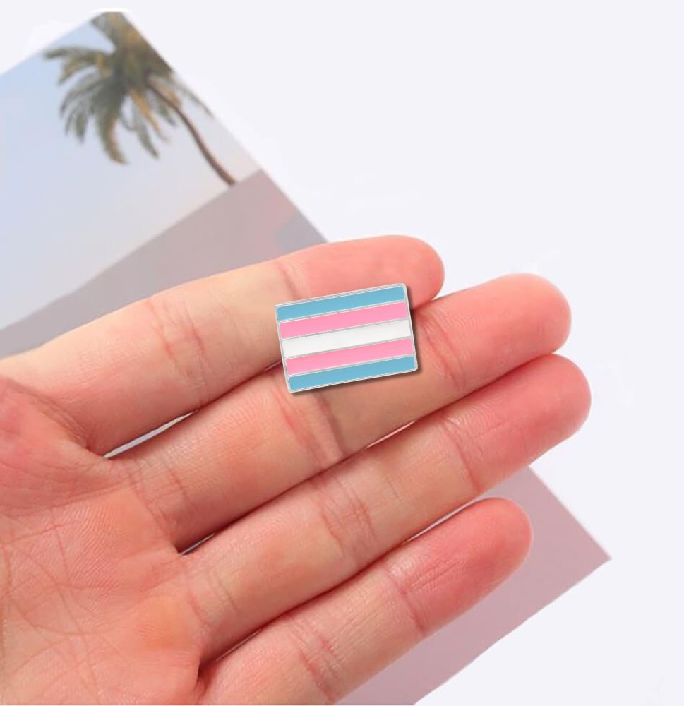 Transgender Pride Flag Pins | Rectangle LGBTQ Lapel Pins