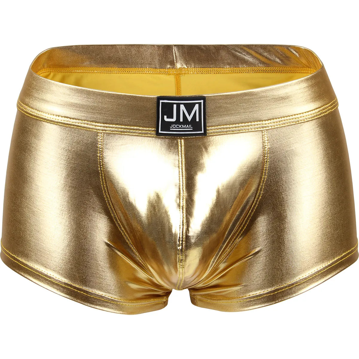 Mens Underwear Boxers Brief Sexy  Male Underwear PU Leather Underpants Man Swim Trunk Men Underwear Boxer Shorts