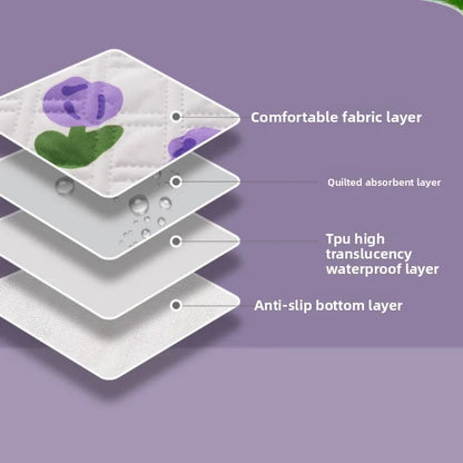 Washable Incontinence Pads Leak Proof Pet Bed Mats Waterproof Reusable for Elderly Dogs Cats Home Care Odor Control Multi Size