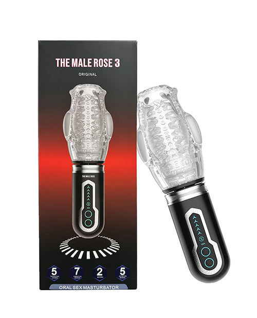 The Male Rose 3 Oral Sex Masturbator - Black