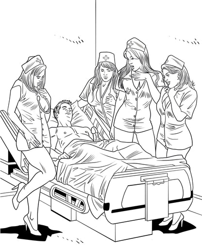 XXX Nurses Coloring Book