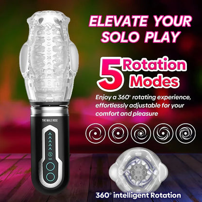 The Male Rose 3 Oral Sex Masturbator - Black
