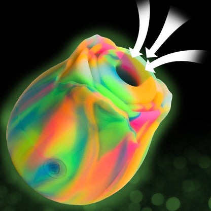Glow Rose Glow-in-the-Dark Rainbow Rose Vibrator