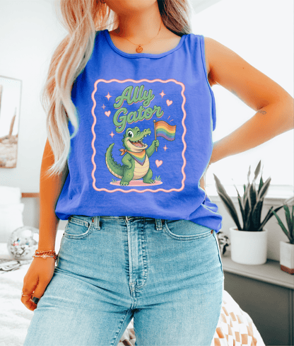 Ally Gator LGBTQ Tank Top | Pride Ally Graphic Tank