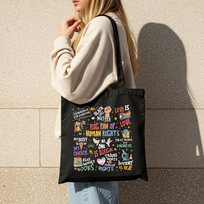 Big Fan of Human Rights - Canvas Tote Bag