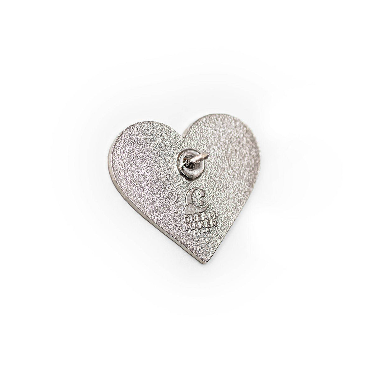 LGBTQ Pride Enamel Pin – Rainbow Flag Heart Metal Brooch for Inclusion & Support