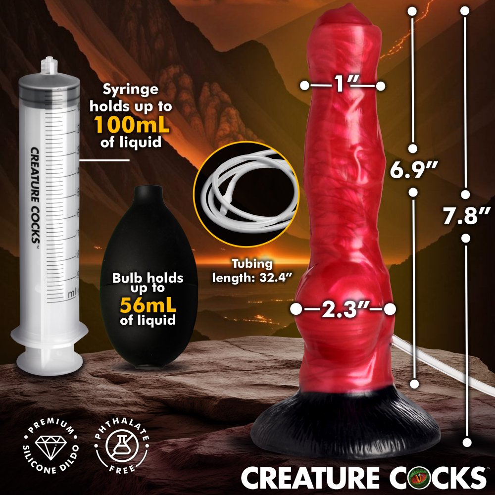 Creature Cocks Hell Hound Squirting Dildo
