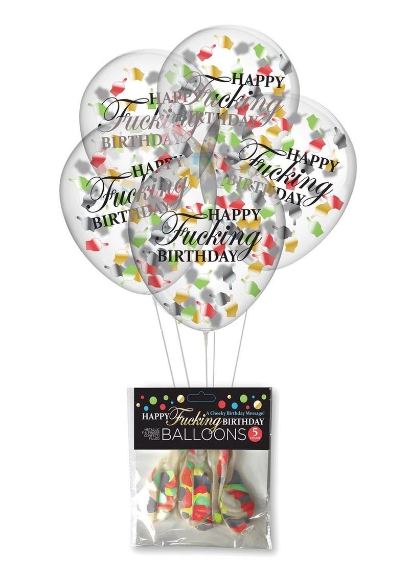 Happy Fucking Birthday Confetti Balloons