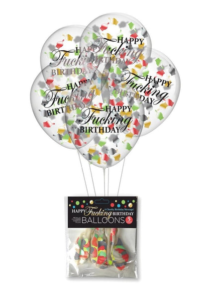 Happy Fucking Birthday Confetti Balloons