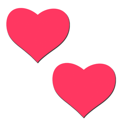 Love: Glow in the Dark Neon Heart Pasties Nipple Covers by Pastease®